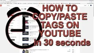 How to Copy and Paste Tags in your YouTube Video Manager