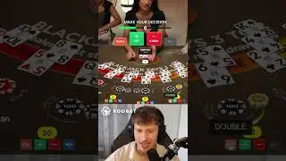 My biggest side bet win 🔥 #gambling #blackjack #insane #funny #dealer