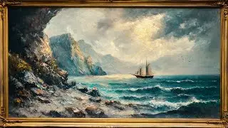 Still Life Nautical Scene TV Art | Gold Frame | TV Screensaver