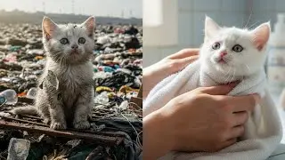 I Found an Abandoned Kitten and She Became My Best Friend ❤️ #kitten 