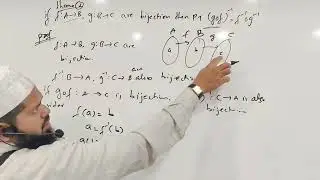 ⚡Function Theorem Math 1A LAQ 2 f:A&rarr;B, g:B&rarr;C are Bijection (gof)^(-1) #function #theorems #moinsir 