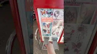🎰Coin Machine Surprise! Tattoo Reveal at the end! 👀✨#CoinMachine#TattooReveal#MysteryTattoo#Shorts