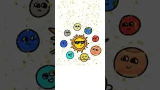 Learn 2 Draw this Cute Solar System 😍