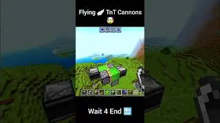 Flying TnT Cannons in Minecraft ☠️🔥 #shorts #trending #minecraft