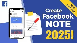 ☑️How to Create Facebook Note Post | Step-by-Step Guide for 2025.