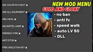 NEW MOD MENU GOLD AND GLORY ❗ | AUTO FARM | NO BAN | AUTO TARIK ITEM KE TAS | DLL | #goldandglory