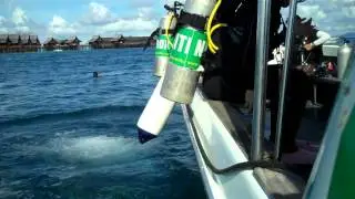 Nitrox jump off at Mabul (Last dive)