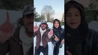 La canicule de neige &agrave; Paris 😱 vous aussi 😱#aniaazizou