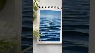Ocean Waves Painting 🌊#art #painting #ocean #sea #waves #acrylicpainting