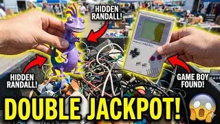 Found Monsters inc in a junk bin at the Flea Market Toy Hunting! 