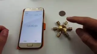 Spin Time for Brass Metal Hand Spinner Test | Heavy 75 Grams!!!