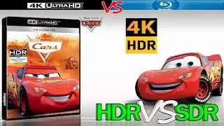Cars 2006 HDR ANALYSIS 4K UHD Blu Ray REVIEW vs 1080p BD SDR 100nits #TRUE_DIFFERENCE