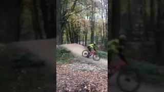 Hit my first big gap the other day well big to me lol #mtb #stoked #mtbjumps #gmbn #mountainbiking