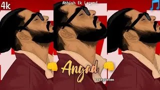 Fotty Seven👑 - Angad👊 | Abhish Ek Legend #Lyrics #shorts