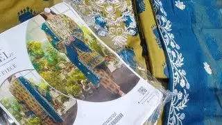 IZEL 3pcs Airjet Digital Printed Embroidered Lawn Collection 2024 By Salitex #vlog #clothingbrand
