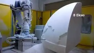 ROBOTİK CNC STRAFOR İŞLEME D&Uuml;NYA MAKETİ
