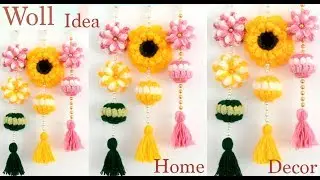 Como hacer borlas con esferas y flores 3D a Crochet en punto Popcorn tejido tallermanualperu