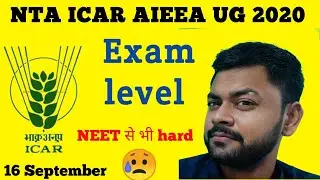 ICAR Exam 2020 16 Sept  | Exam review, difficulty level, average attempt | Krishi kranti IG