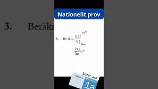 Nationellt prov #matematik #matte #utbildning #studera #exam #gymnasium #tricks #tips