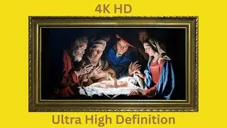 TV Frame Art Screensaver 4K Birth of Christ No Sound 2 Hours (Laptop/ TV/ Phone)