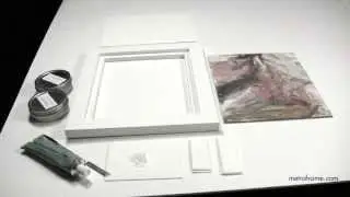 How to attach paintings on panels to wood floater frames