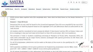 SASTRA UNIVERSITY | B.Tech, Integrated M.Tech and other UG Courses
