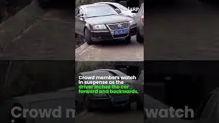 Driver&rsquo;s Perfect Escape on Narrow Bridge | Viral Video Stuns Internet with Parking Skills