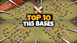 Top 10 NEW TH5 WAR BASES - Best CWL/War/Trophy Bases in Clash of Clans 2023