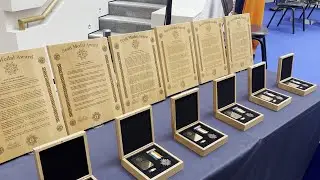 Garda who was stabbed during domestic incident receives medal for bravery