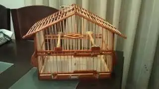 jaula artesanal 13 techo chino // 13 Chinese traditional roof cage