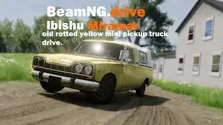 BeamNG Drive Ibishu Miramar Refresh Yellow Japanese Small Pickup Truck Drive in East Coast USA