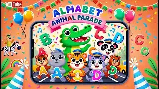 Alphabet Animal Parade Song for Kids| Fun ABC Animal Song A to Z. Learning the Alphabet with Animals