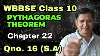 WBBSE class 10 Maths | Chapter 22 Qno. 16 | S.A