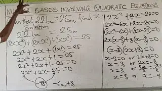 SOLVING QUADRATIC EQUATIONS IN NUMBER BASES 