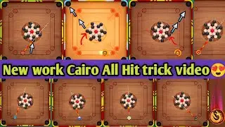 freestyle New work Cairo gallery all hit trick video..💥 Carrom fast hit trick video🙂 Carrom pool