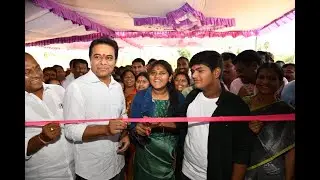 Minister KTR inaugurated a rice mill in Padira, set up by three beneficiaries of #DalitBandhu scheme
