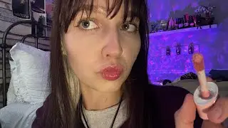 Fast and Aggressive ASMR Makeup Application (Mouth Sounds, Lid Pumping, Personal Attention)