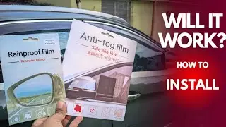 Anti rain film for car window | Anti fog film for car mirror | REVIEW