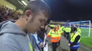 Wrexham vs chester the moment a chester fan aggravates the wrexham fans in 2 mins silence