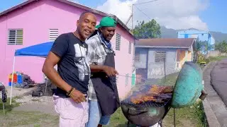Grilling in St. Kitts with Chef Moore - Moore's BBQ | John Hazzard