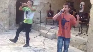 Gaza rappers Revolution Makers perform 
