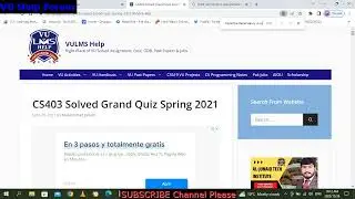CS403P Graded Quiz No 2 Fall 2022