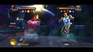 MCoC Hood vs Nova on node 32 (magic thief, ebb flow intercept, mighty charge)