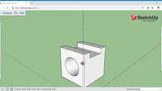 SketchUp for Schools - Cut a shape out of a cube