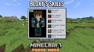 Mejora tus Atributos con este mod para Minecraft - Bloxy's Skills 1.21.4/1.21.x