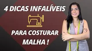 Como Costurar MALHA na Máquina DOMÉSTICA - Passo a Passo Completo | Gisele Maués