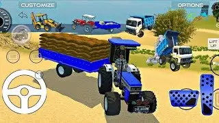 Drive JCB And Unloading Stone From Dumper in Game🔥#jcb #tractor #dumper #truck #new #gamingvideos