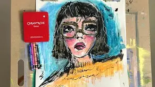 How I Use Neocolor II Watercolour Wax Pastels 