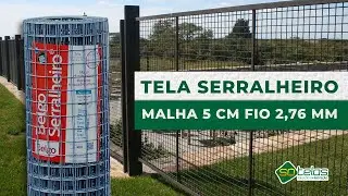 Tela Serralheiro - Malha 5 cm Fio 2,76 mm