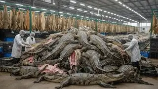 Inside the Crocodile Leather Factory 🐊 | Farm to Fashion (Full Documentary)